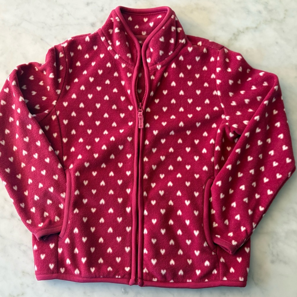 Uniqlo Pink Fleece with Heart Design